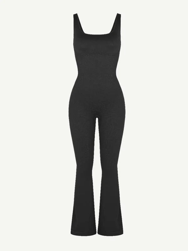 BODYSUIT WITH FLARE PANTS