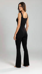 BODYSUIT WITH FLARE PANTS