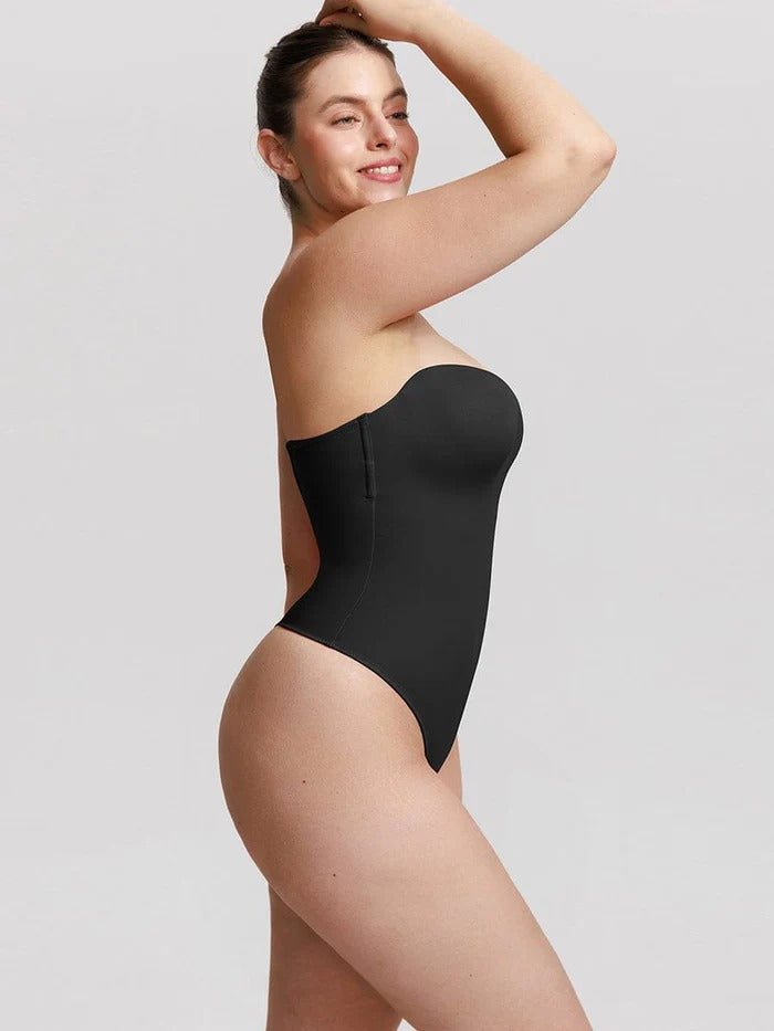 Shapewear Bodysuit in Black, front