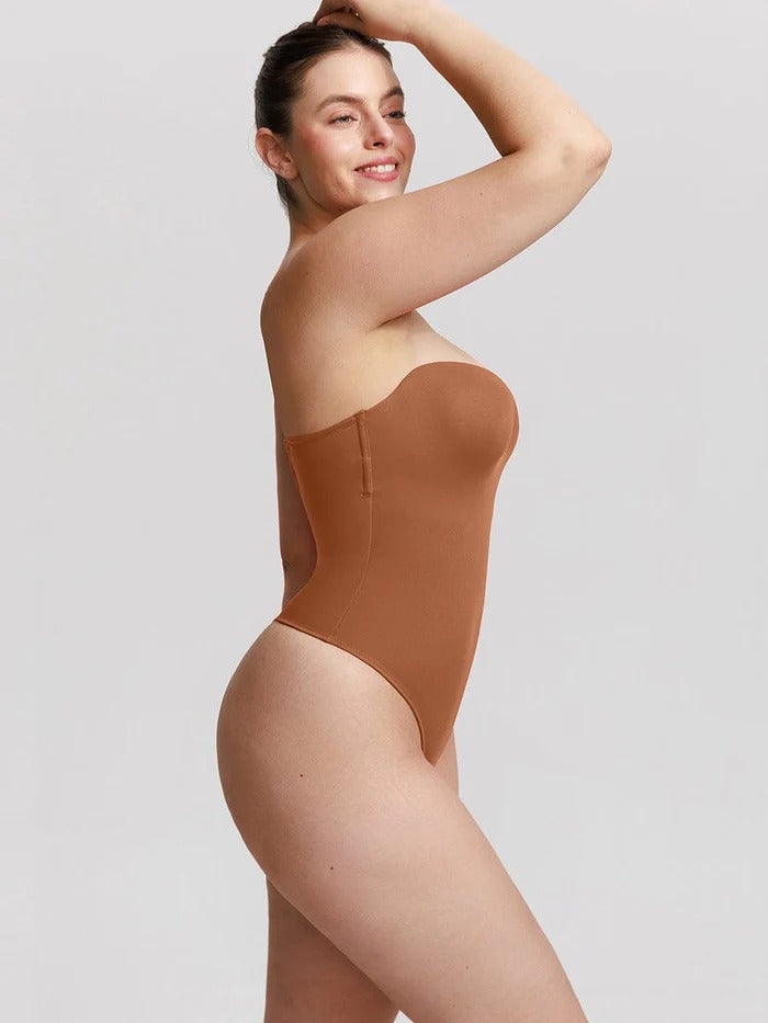 Shapewear Bodysuit in Brown, front