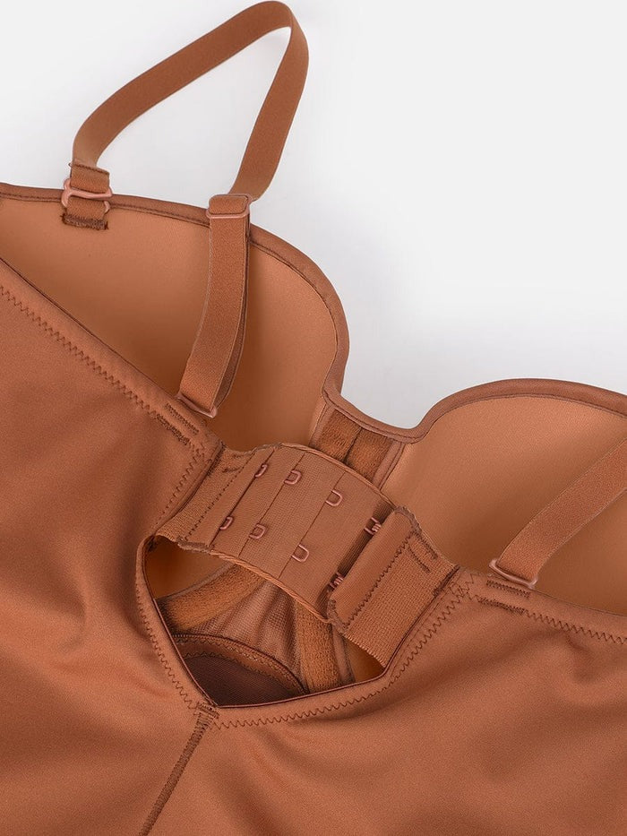 Shapewear Bodysuit in Brown, full length
