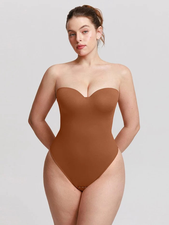 Shapewear Bodysuit in Brown, side