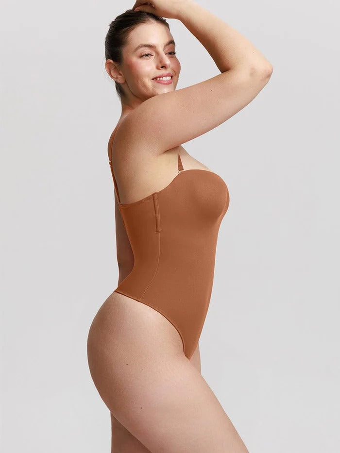 Shapewear Bodysuit in Brown, back