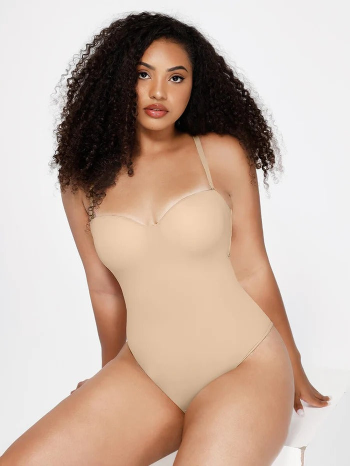 Shapewear Bodysuit in Nude, styled