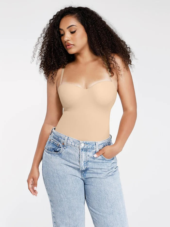 Shapewear Bodysuit in Nude, full length